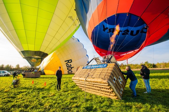 Hot air balloon flight